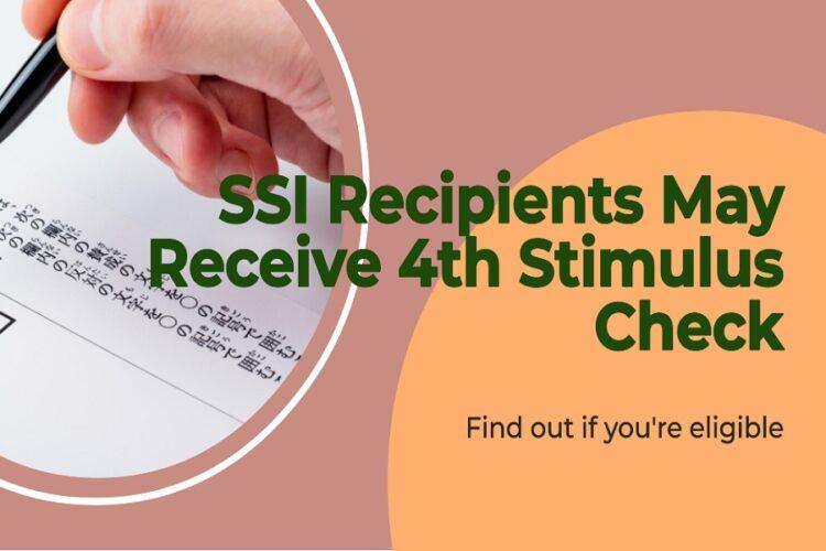 will ssi get a 4th stimulus check