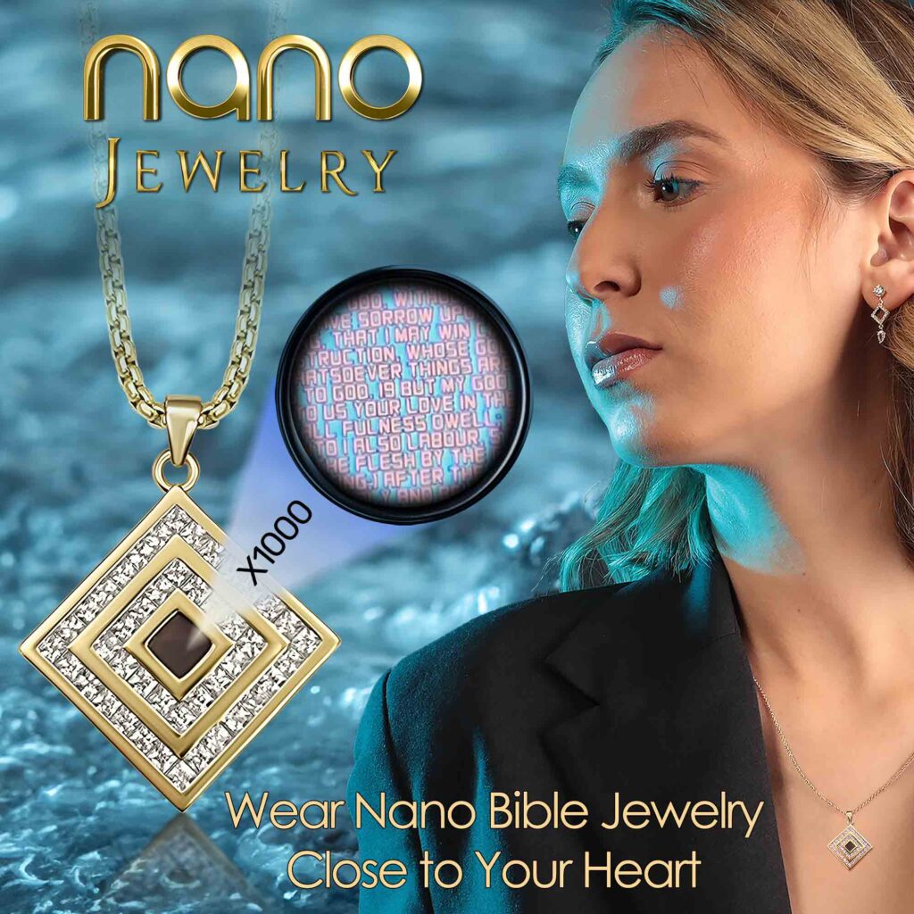 Holy Bible Pendant Necklace with Complete New Testament Inside - My Nano Jewelry